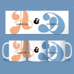 Taza Personalizada Iniciales Color