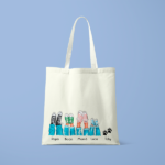 Tote Bag Personalizada Familia Zapatillas - Imagen 2